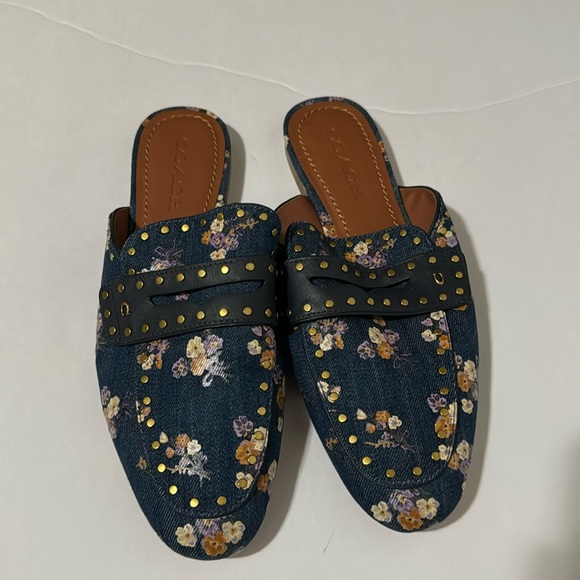 Coach Denim Sandals - Picture 1 of 7